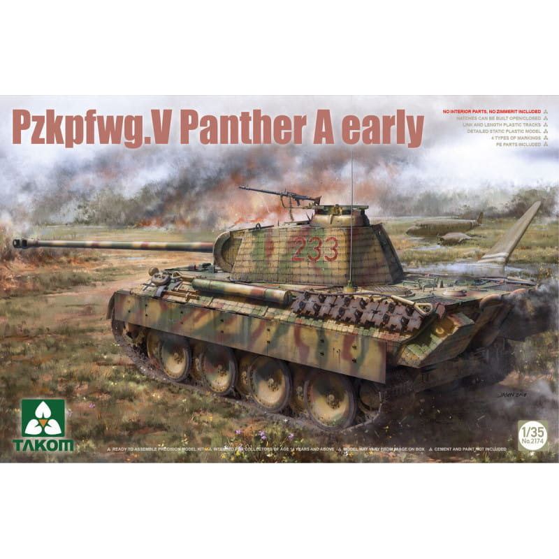 

Panzerkampfwagen V Panther A (ранний) 1:35 Takom 2174