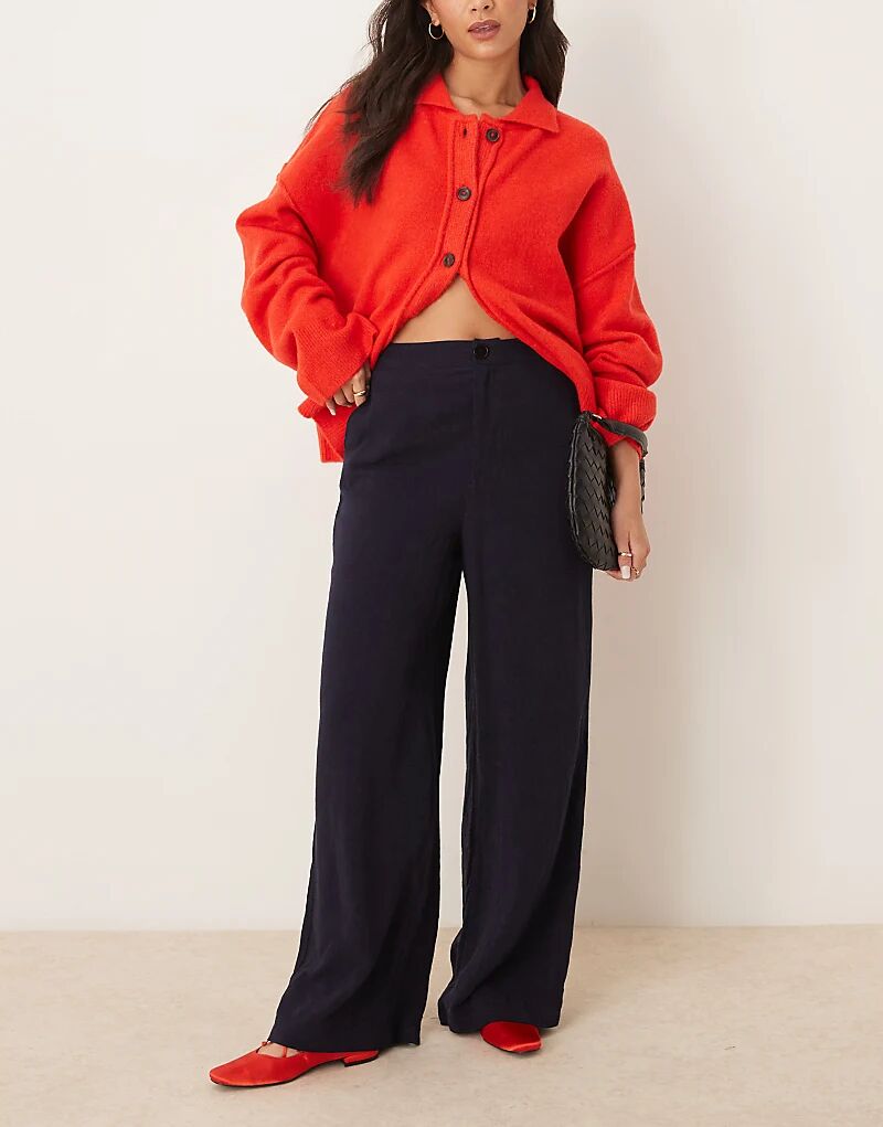 

Широкие брюки-папы в морском стиле ASOS DESIGN