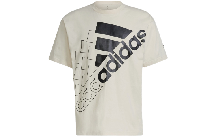 Бесплатная доставка Футболка Essentials Logo Unisex Adidas, Желтый Белый — фото 2