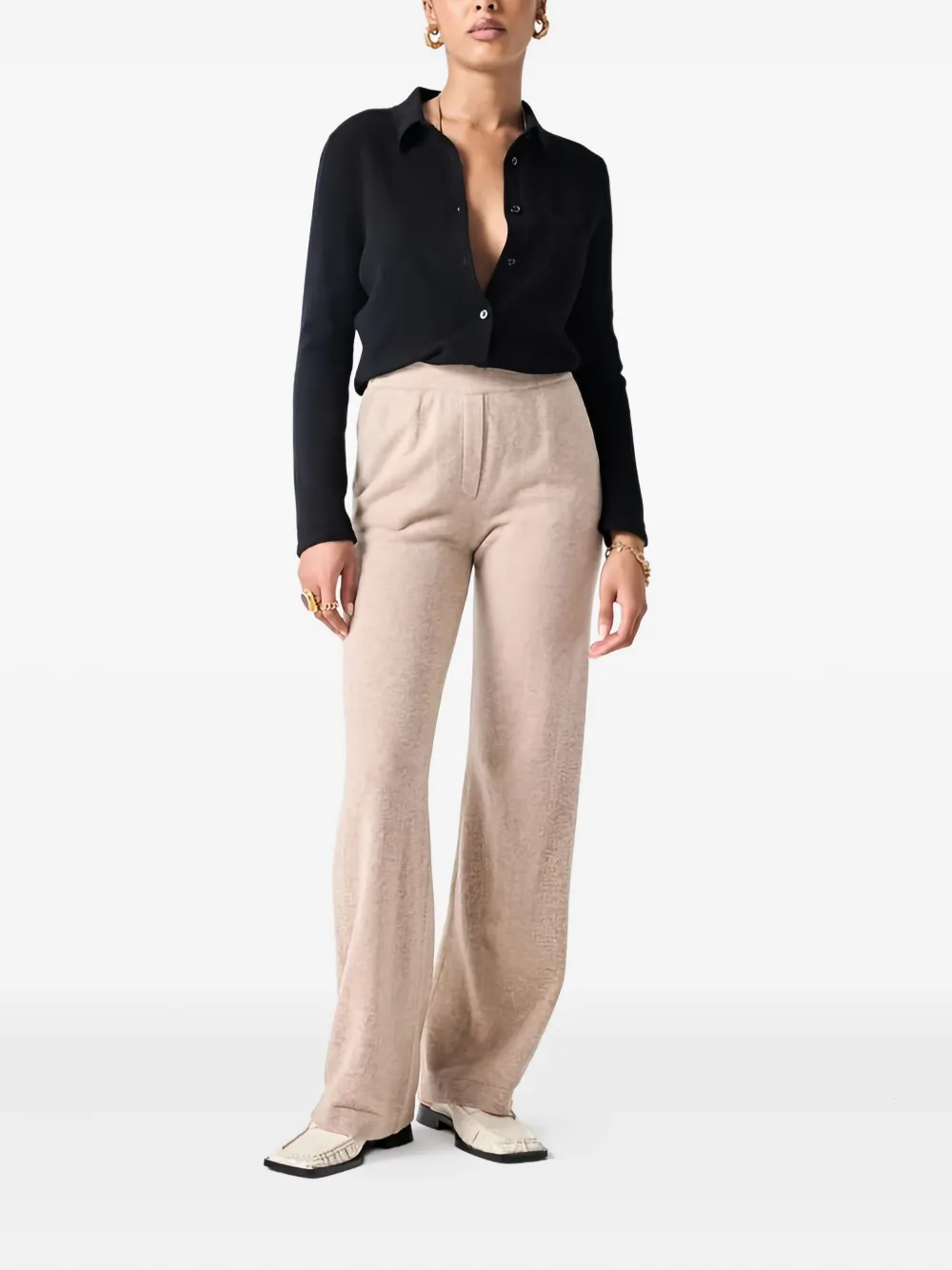 

Вязаные брюки с боковыми карманами Not Shy, нейтральный