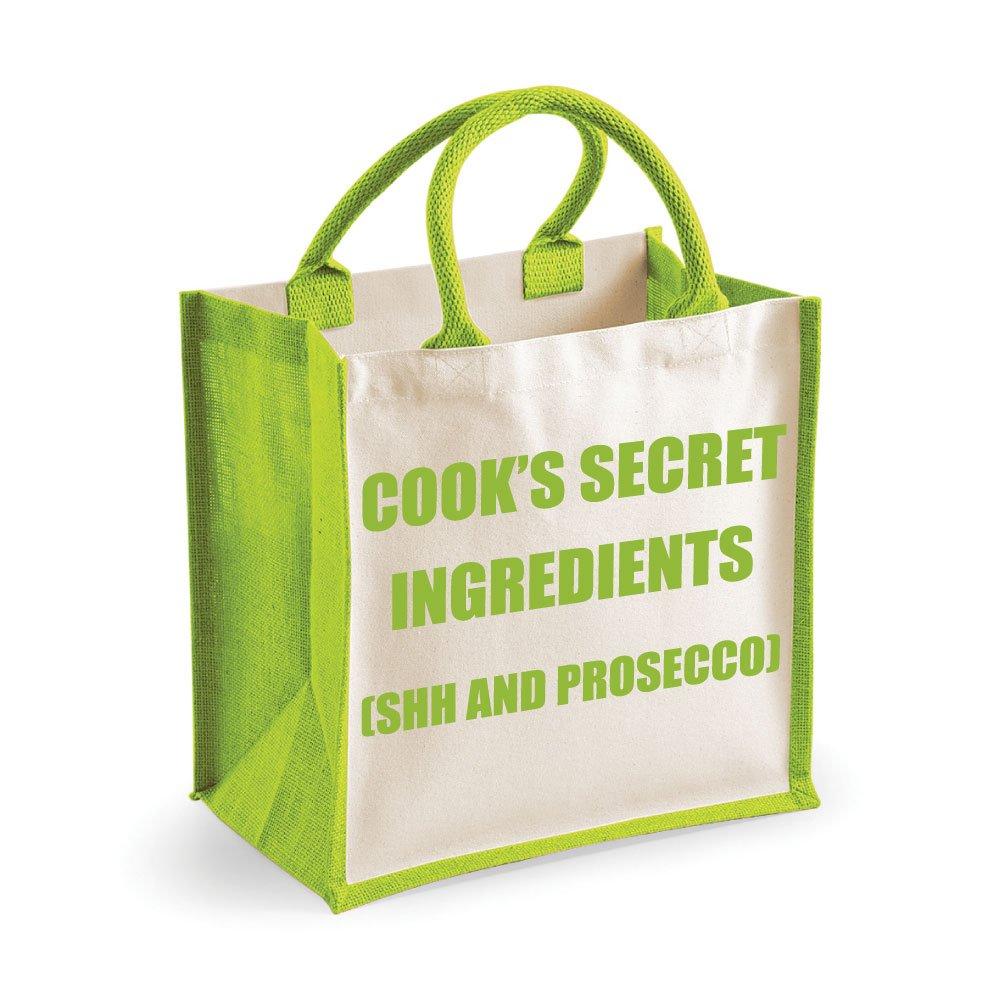 

Средний джутовый пакетик Cook's Secret Ingredients (Shh и Prosecco), зеленый пакетик 60 SECOND MAKEOVER, зеленый