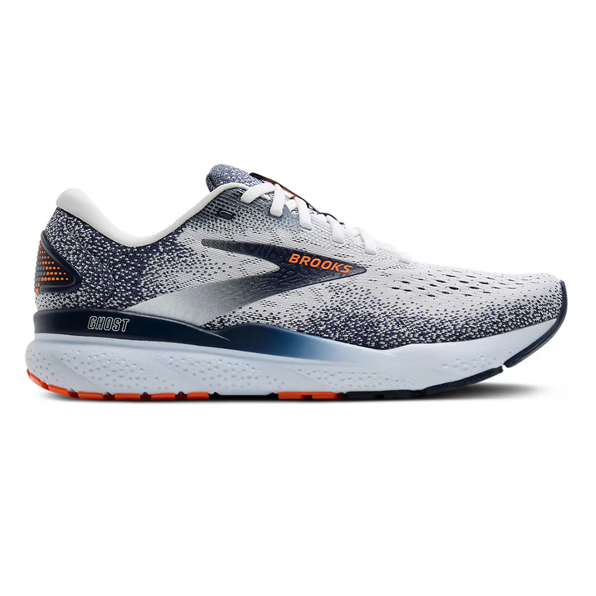 

Кроссовки мужские Brooks Ghost 16, белый/темно-синий