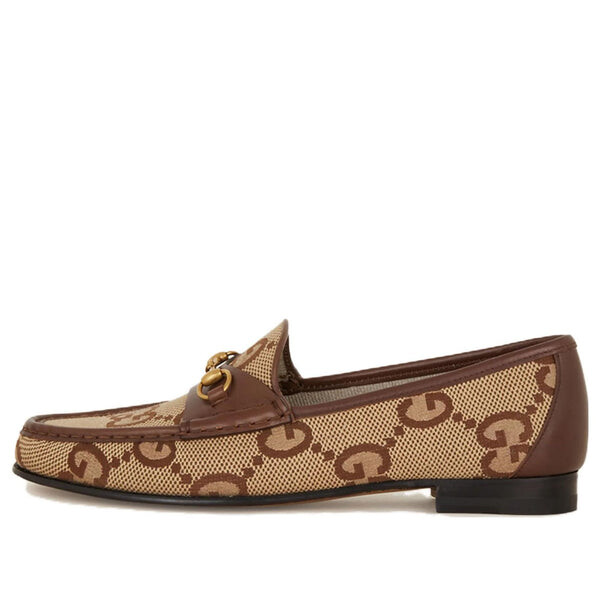 Кроссовки 1953 loafer with horsebit 'camel ebony' Gucci, коричневый