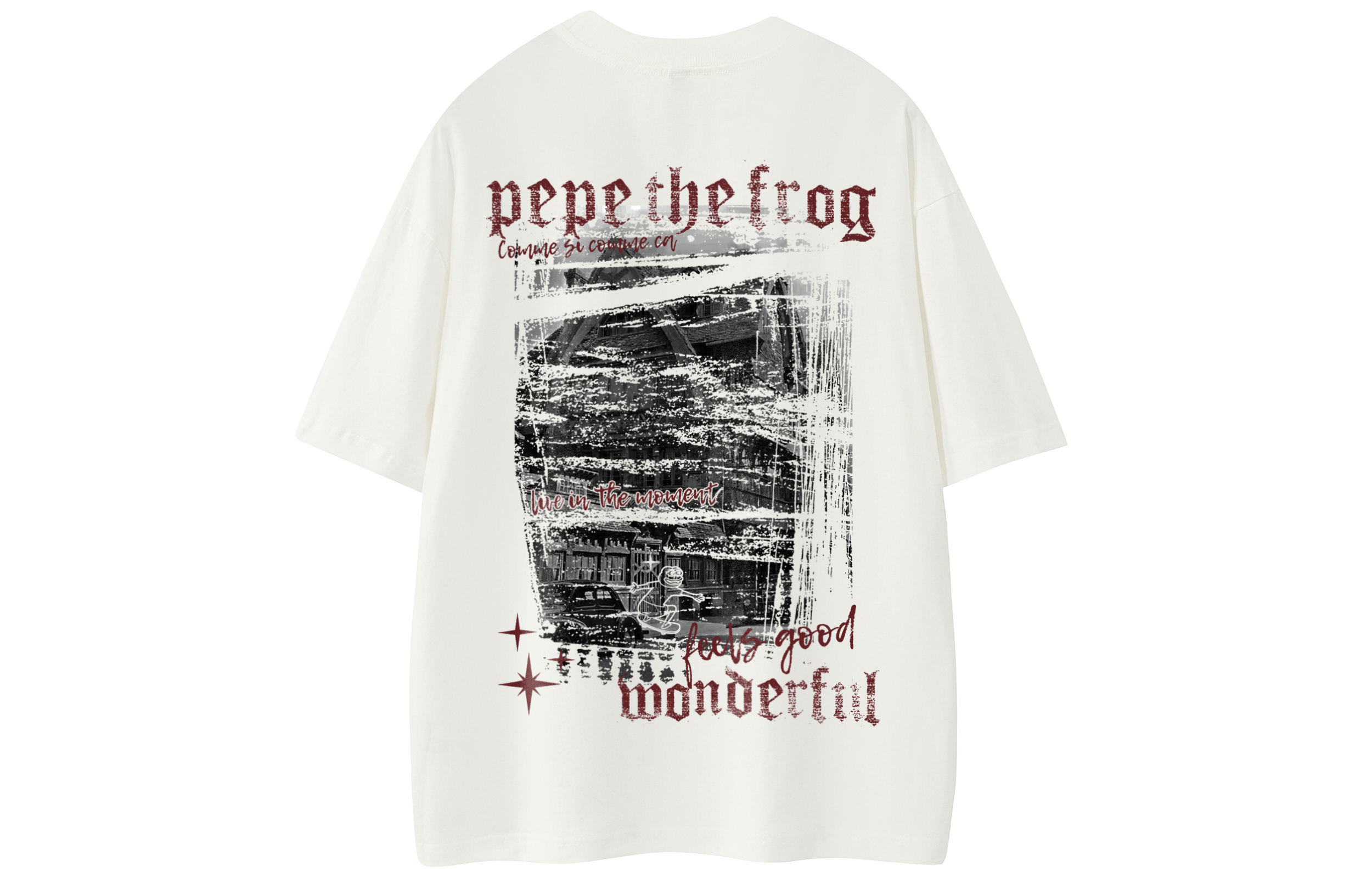 

Футболка с короткими рукавами унисекс Pepe The Frog, Beige Apricot