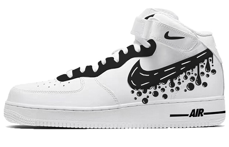 

Кроссовки Nike Air Force 1 Skateboard Shoes Women's Mid-Top White Black