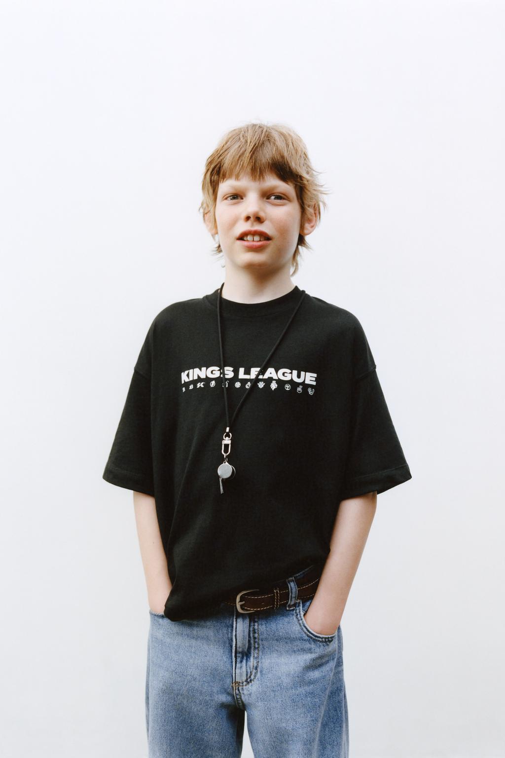 

Футболка kings league ZARA, черный