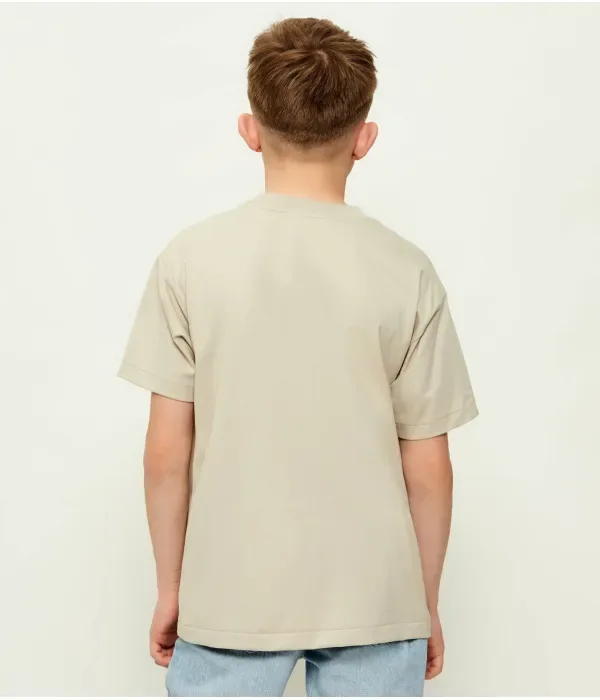 Футболка loose fit Polo Ralph Lauren, бежевый — фото 3