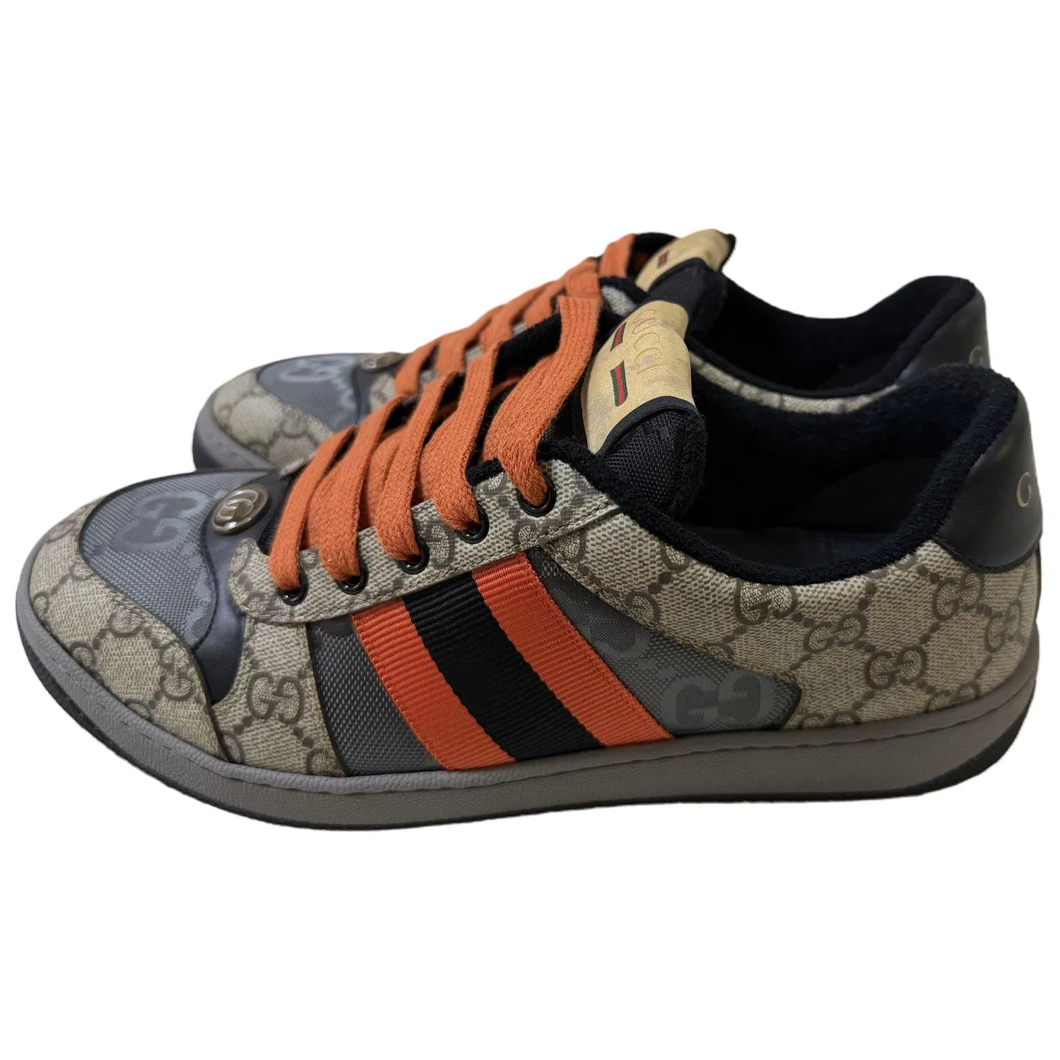 Кроссовки кожаные GUCCI Tan — фото 3