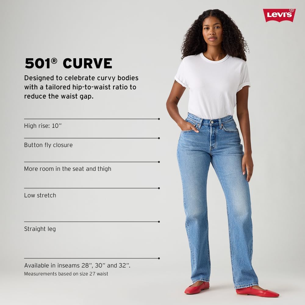 Женские джинсы Levi's 501 Curve, темно-синий — фото 4