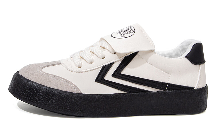

Кроссовки Feiyue Skateboarding Shoes Women's Low-top Beige/Black, бежевый/черный