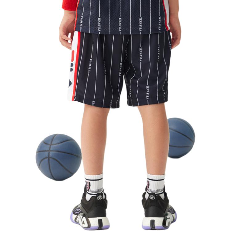 Вязаные спортивные штаны с принтом для подростков FILA KIDS, All Over Print — фото 4