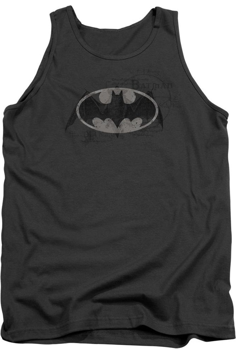

Майка для взрослых с логотипом Batman Arcane Bat Gildan, цвет charcoal