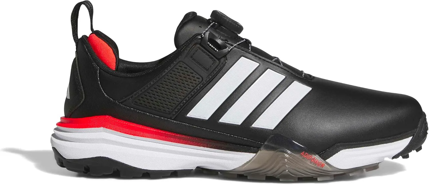 Мужские кроссовки Adidas Adipower 26 без шипов с системой Boa, черный/белый/красный — фото 2