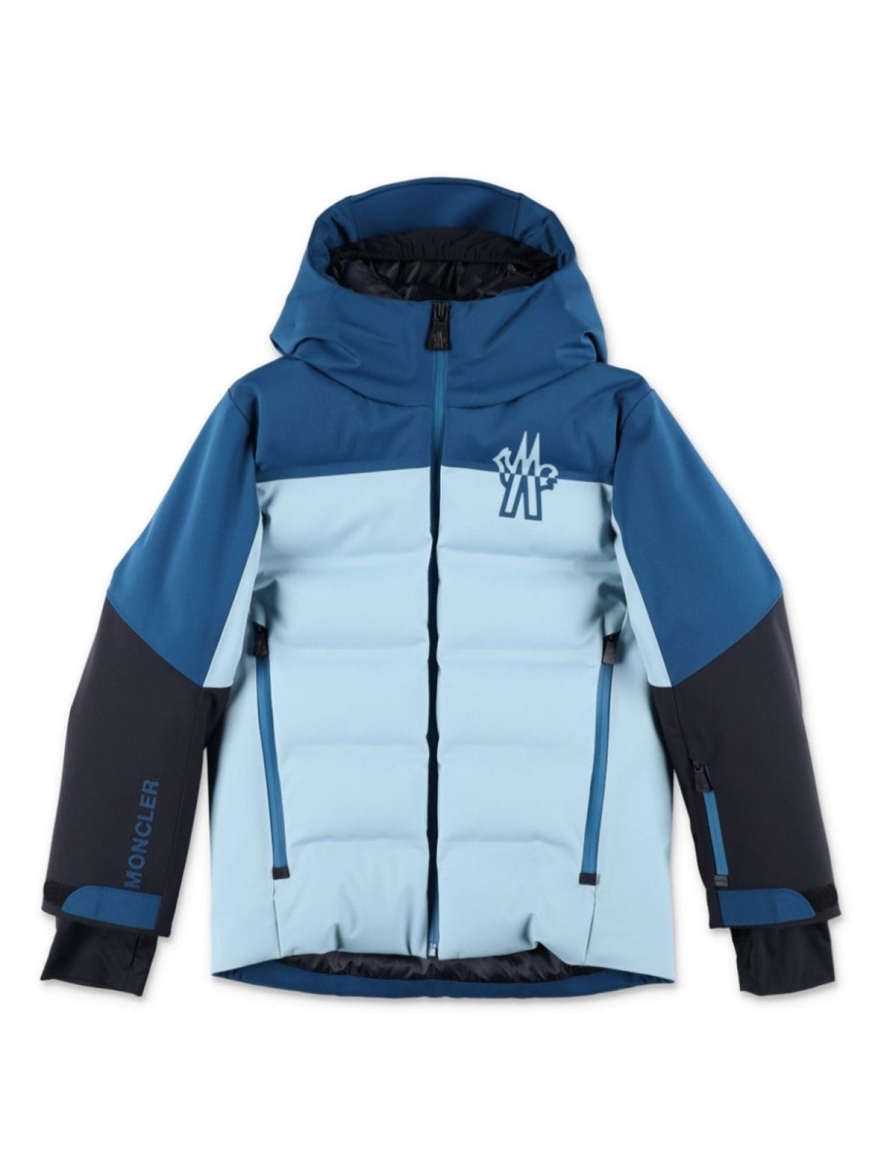 

Куртка с капюшоном и логотипом MONCLER GRENOBLE KIDS, синий