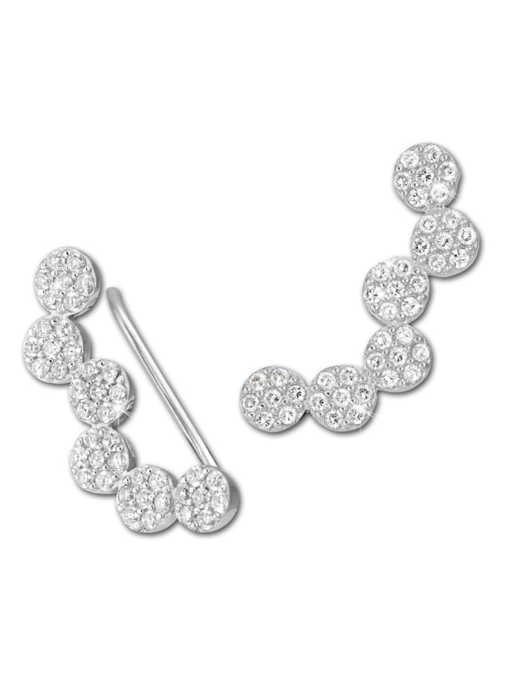 

SilberDream Серьги-каффы из серебра 925 пробы, круглые серьги-зажимы