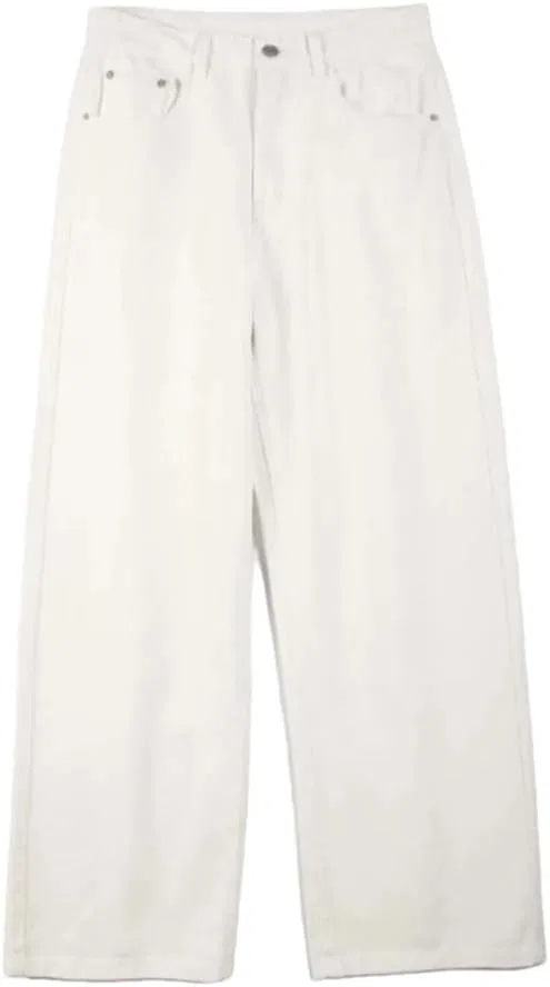 Джинсы прямые свободные Men's Cotton Baggy Straight, White