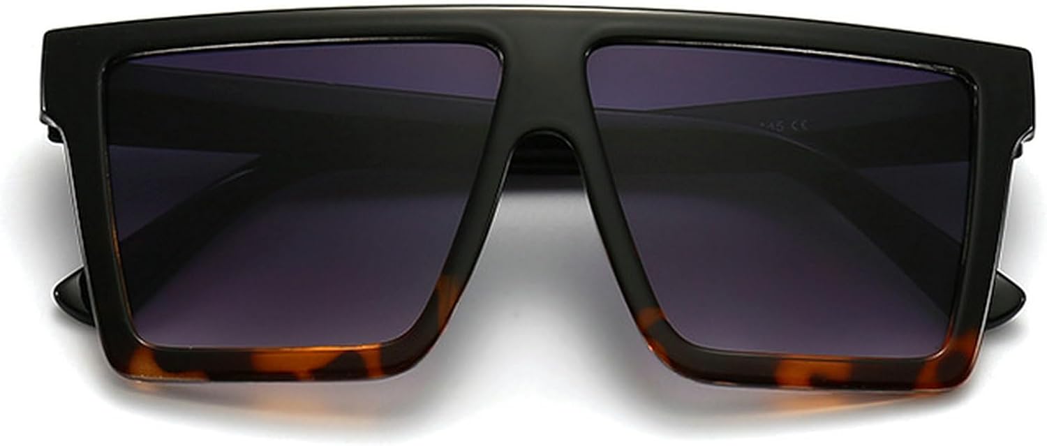 

Винтажные большие квадратные женские солнцезащитные очки, мужские очки с градиентным переходом цвета, модные и популярные солнцезащитные очки с защитой от УФ-излучения UV400 mincl, Black Leopard