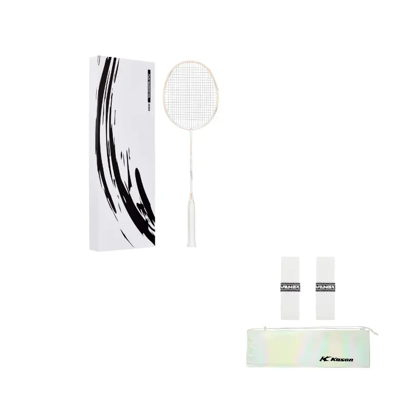 

LINING Ракетка для бадминтона Kason Offensive Type Heavy Head, Stiff Shaft Advanced Level 4UG5 5UG6 Light Smoke Pink