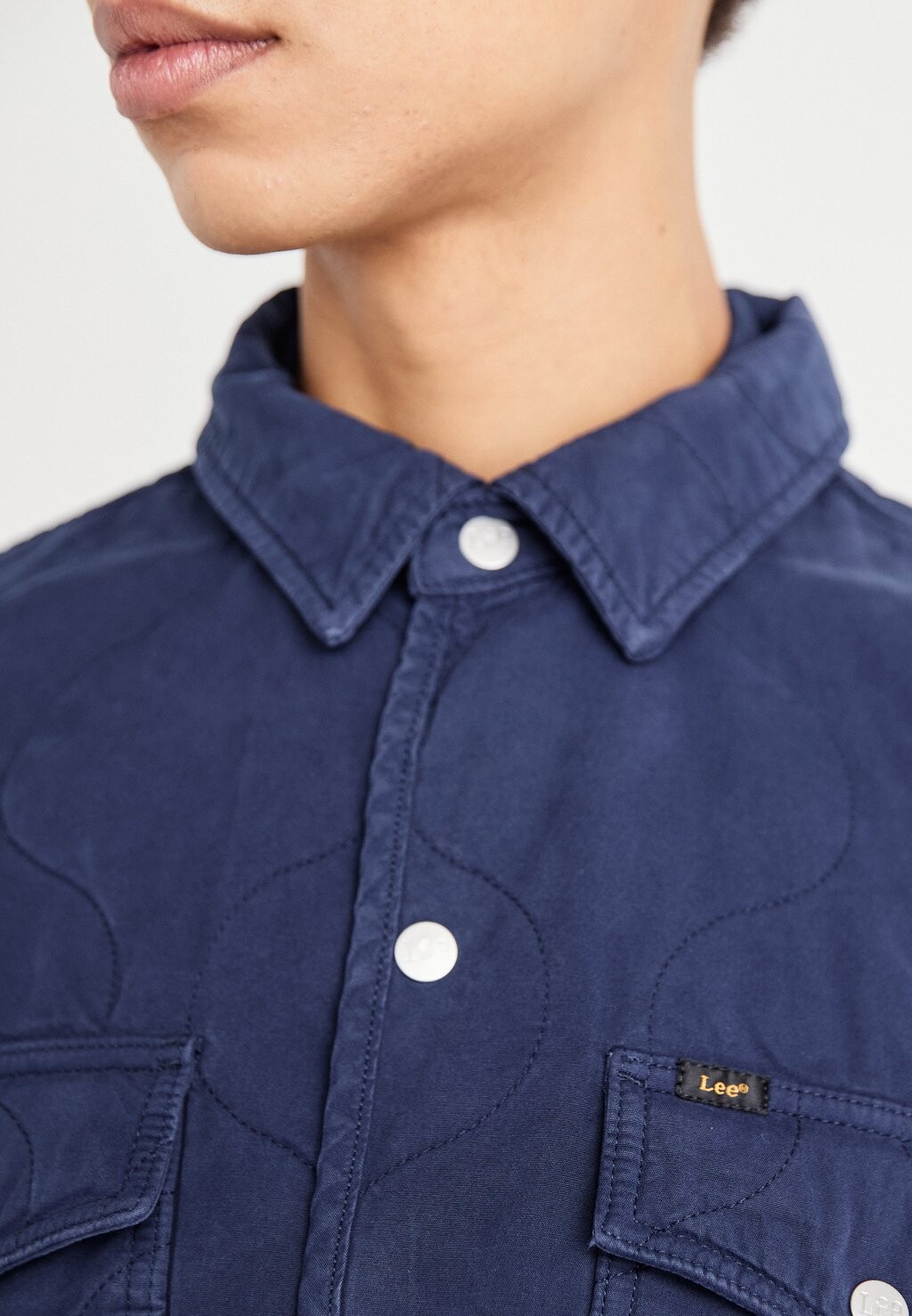 

Легкая куртка QUILTED SHIRT JACKET Lee, синий