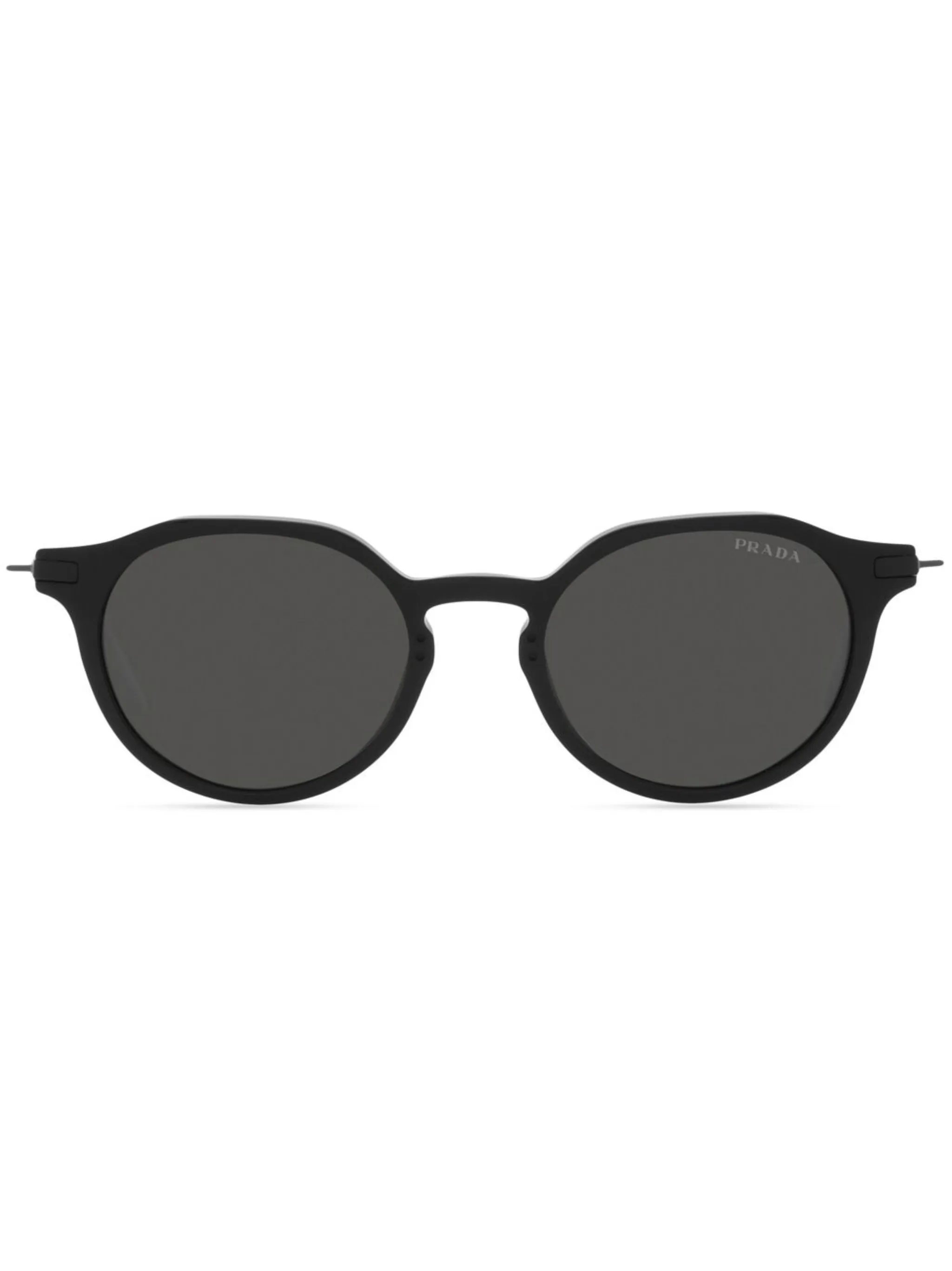 

Солнцезащитные очки PR 12YS в круглой оправе Prada Eyewear, черный