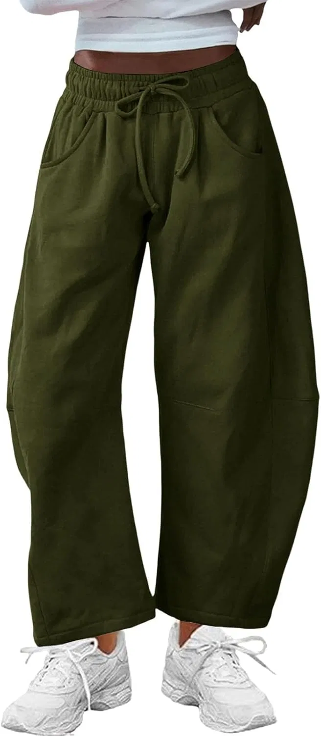 Джинсы широкие Barrel Sweatpants, зеленый