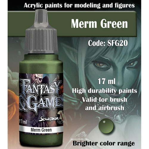 

Миниатюра Scale 75 USA Fantasy & Games Paint: Merm Green (17ml)