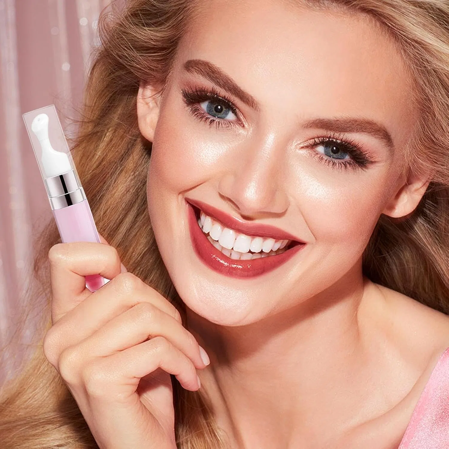 Увлажняющий блеск для губ 6.5 г с эффектом объема Generisch, Pink — фото 2