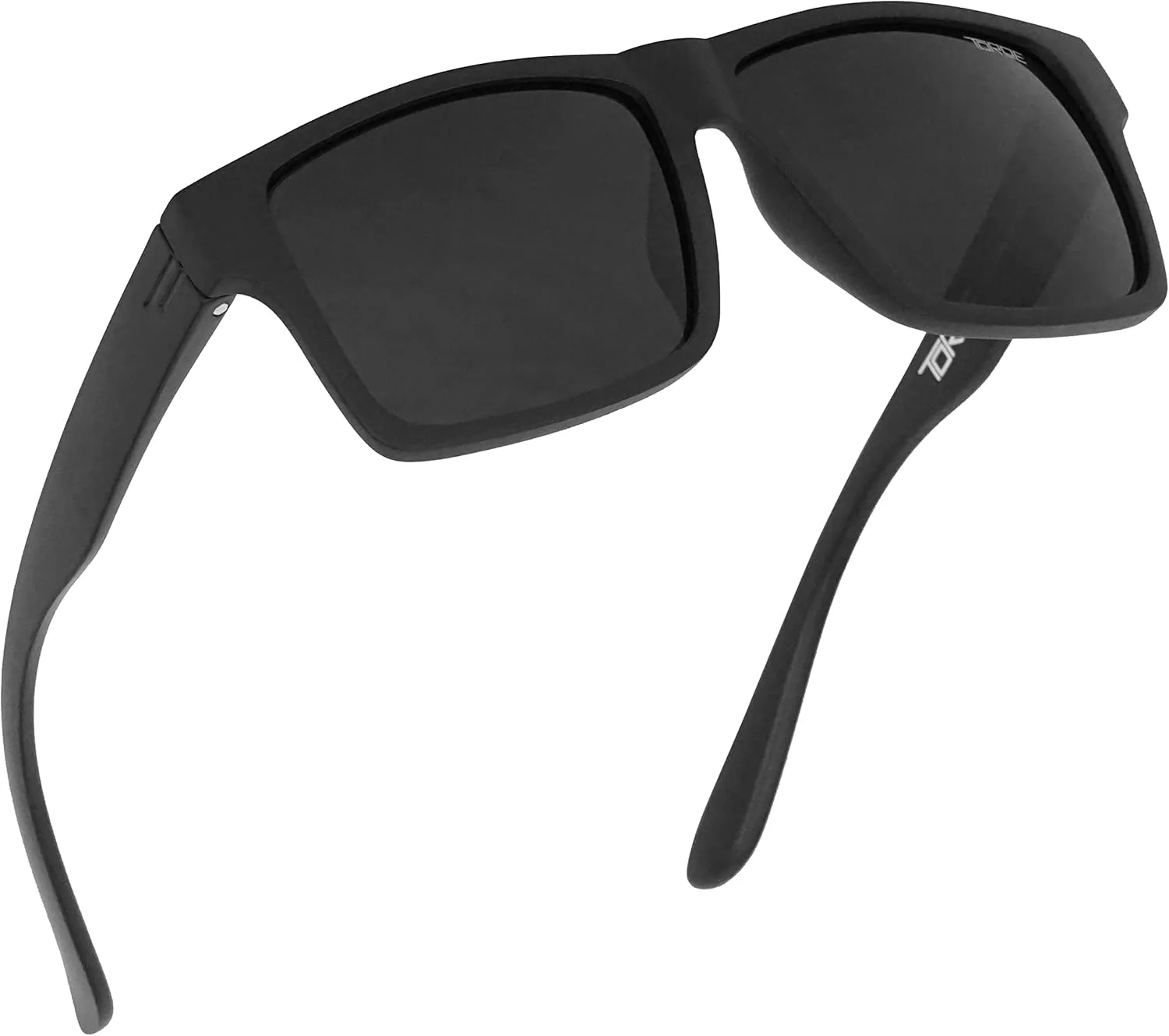 

Солнцезащитные очки TOROE Eyewear в матово-черной оправе RANGE XL, легкий корпус из материала TR90, поляризованные поликарбонатные линзы, Matte Black | Black Emblem