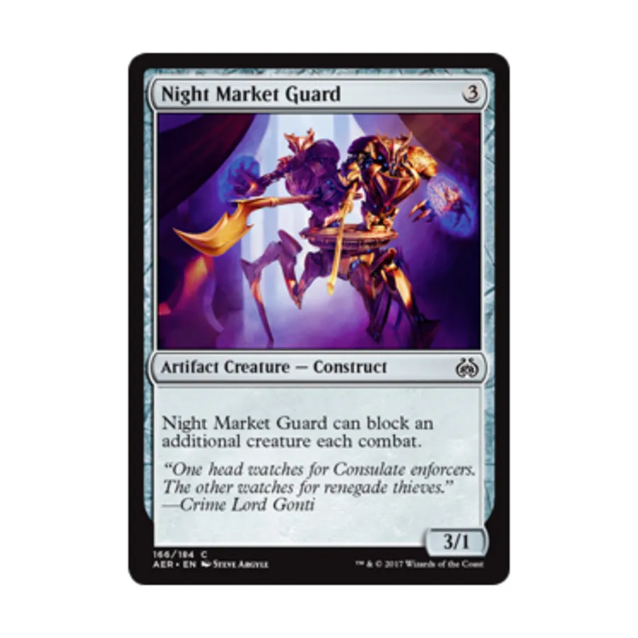 

CCG Страж ночного рынка (клавиша C), MTG - Aether Revolt