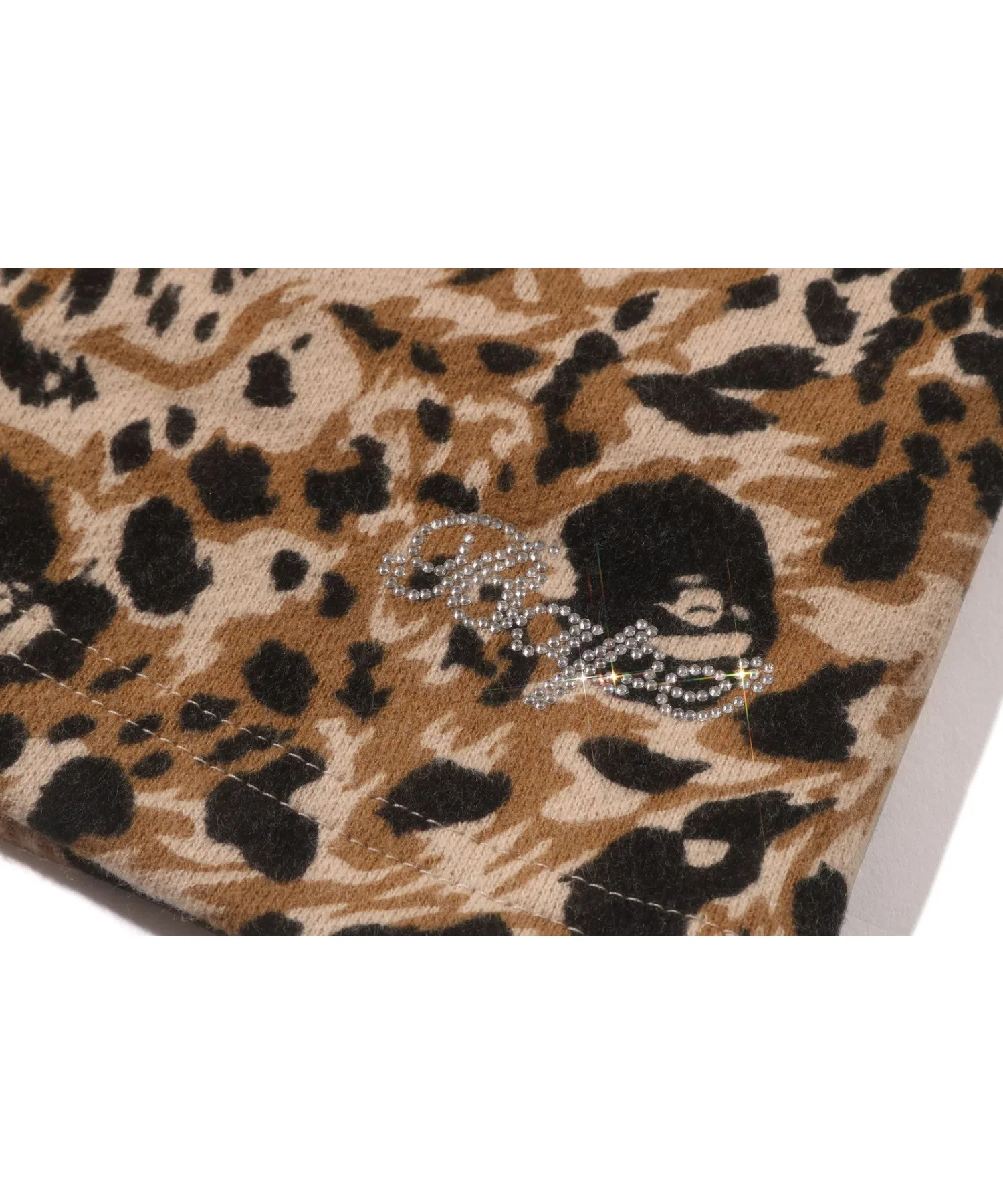 Женская юбка A BATHING APE WILD LEOPARD PATTERN SWEAT SKIRT — фото 4