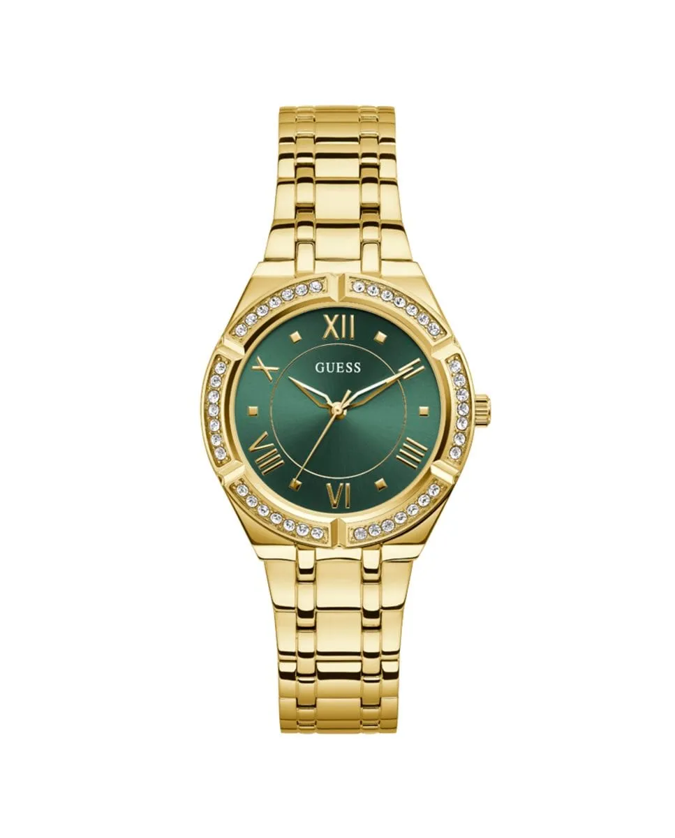 

Женские часы Cosmo GW0033L8 из стали и золотого ремешка Guess