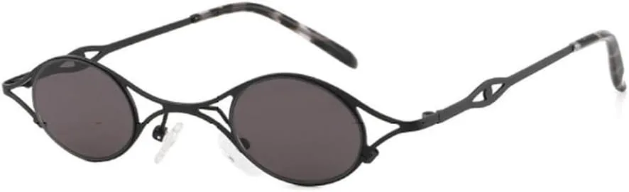 

Солнцезащитные очки в стиле ретро с маленькой оправой, модные мужские фестивальные солнцезащитные очки для вечеринок, солнцезащитные козырьки UV400 HVTVTLA, Black