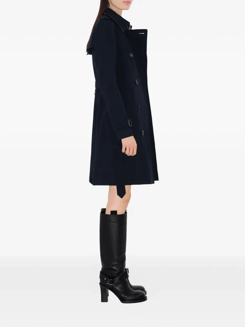 Тренч Burberry, мужской, синий — фото 3