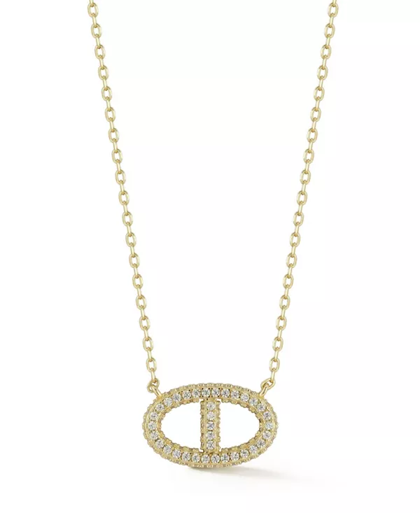 

Ожерелье из стерлингового серебра 14 карат с подвесками «Маринер» Rachel Zoe, gold