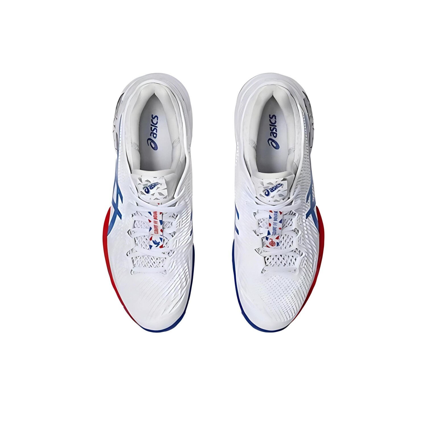 Кроссовки Paris 2024 X Asics Court FF 3 Novak Tennis Shoes Men Low-top Blue/red/white, белый — фото 4
