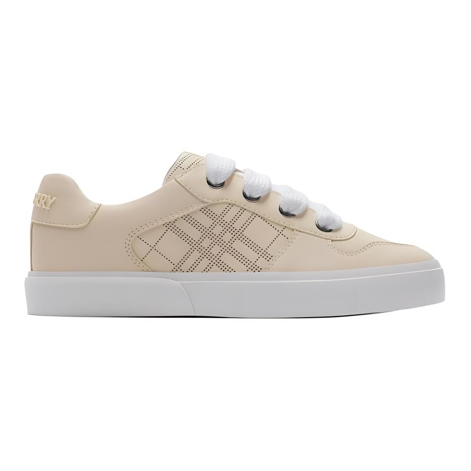 Лоу-топ детские скейтбординг кроссовки light umber kids' Burberry, Original Shoe Box Included — фото 3