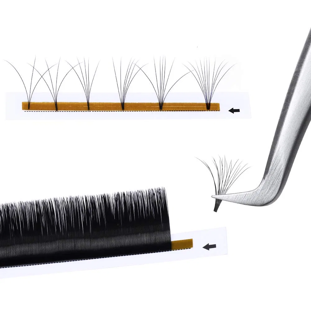 Набор для наращивания ресниц «Self-Fanning Volume Eyelashes» Gemerry, 0.07 C Curl — фото 2
