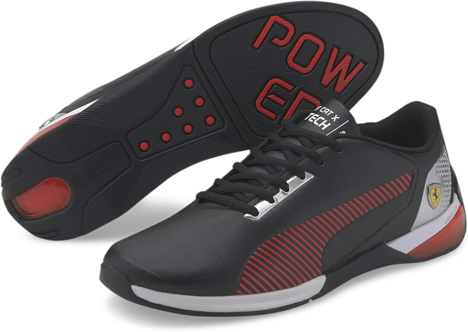 Кроссовки PUMA Unisex Ferrari Race Kart Cat-x Tech Trainers, черный — фото 2