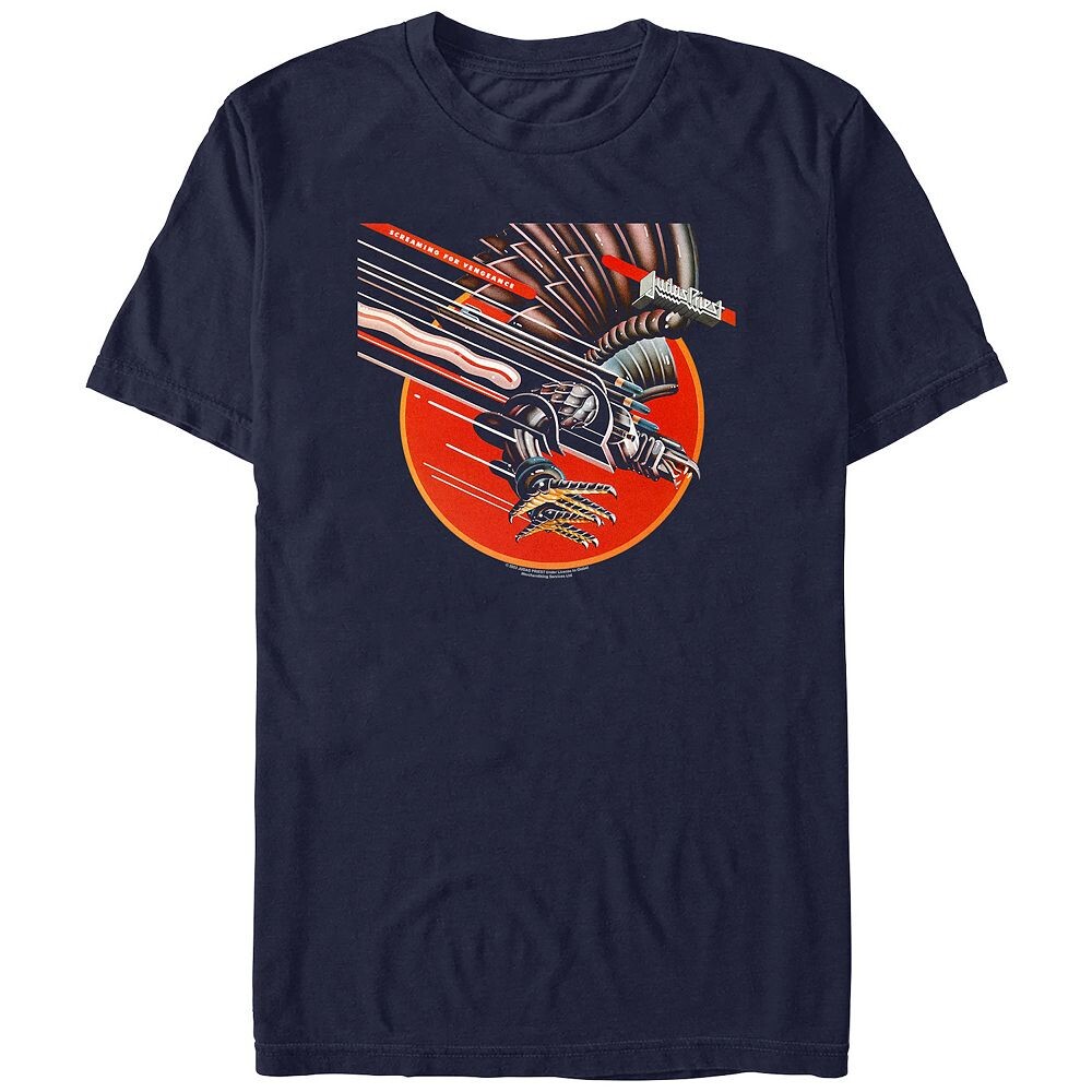 

Мужская футболка Judas Priest Screaming For Vengeance с рисунком Licensed Character, темно-синий