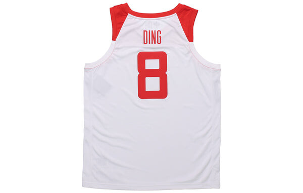 Спортивная футболка china team basketball 8 jersey home white Nike, белый — фото 2
