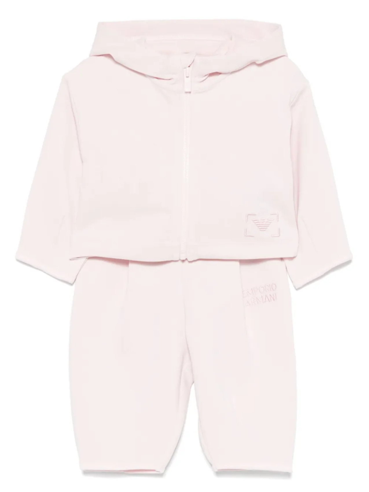 

Emporio Armani Kids спортивный костюм с вышитым логотипом, розовый