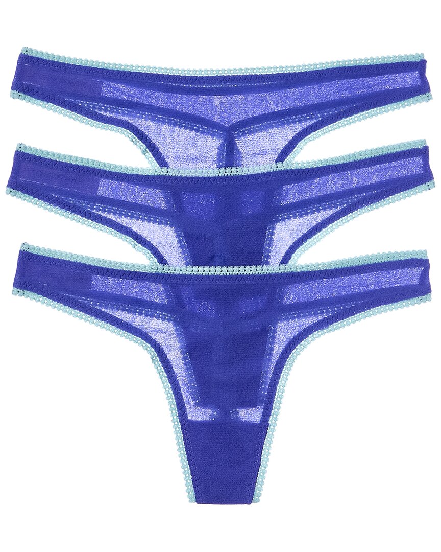 

OnGossamer 3pk Hip-G стринги On Gossamer, синий