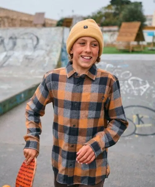Детская рубашка Quiksilver MOTHERFLY PLAID YOUT с длинным рукавом