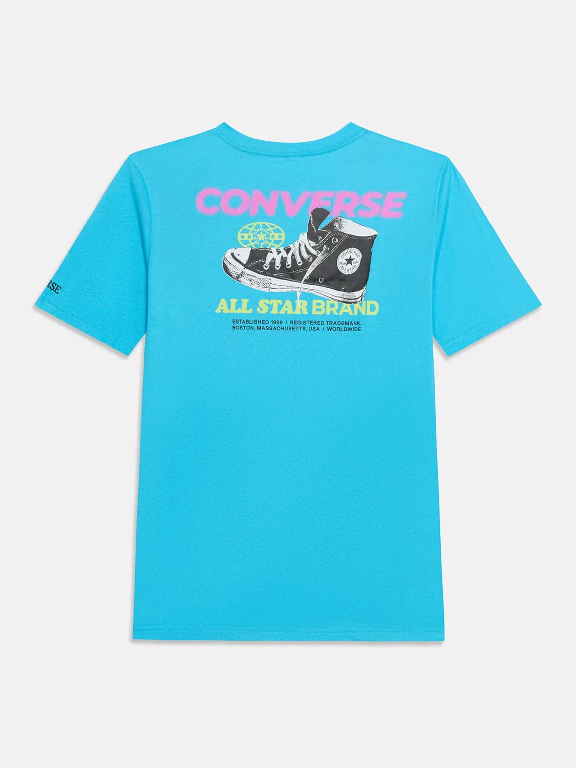 Футболка Converse цвета лазурь — фото 2