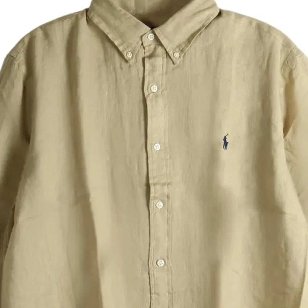 Рубашка классическая Polo Ralph Lauren Coast Beige — фото 3