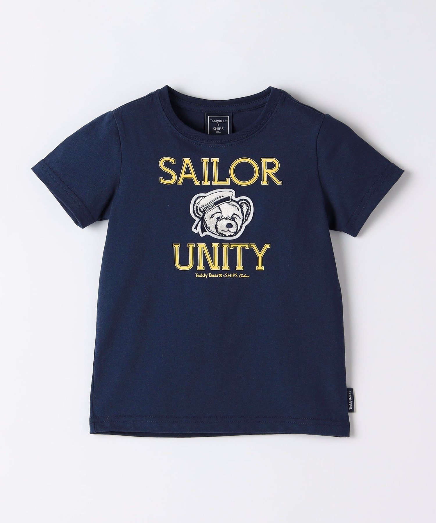 Цвета SHIPS: 80~150 см / Футболка с принтом и вышивкой "Мишка Тедди" (TeddyBear)◇ SHIPS Colors, Navy