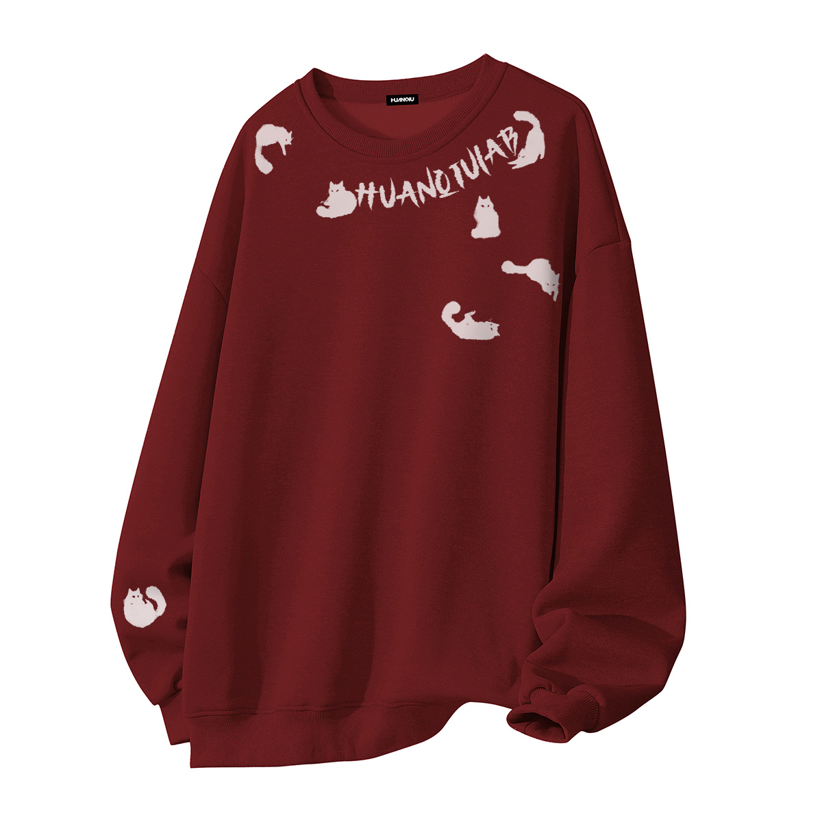 

Свитшот Unisex Crew Neck Moderate Heavyweight HUANQIU, burgundy