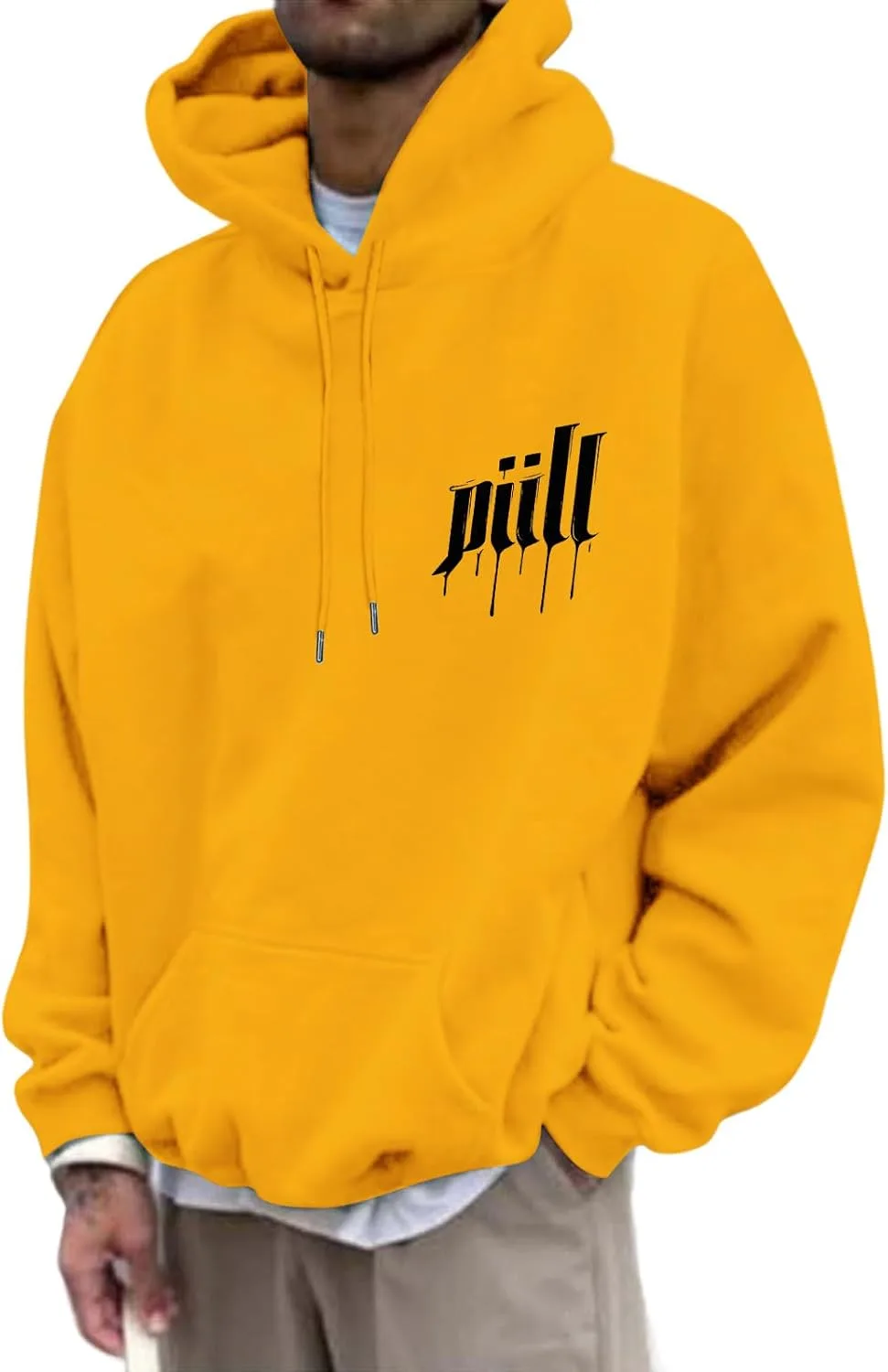 

Толстовка с капюшоном Pullover для мужчин, Oversized, с принтом JOWAMY