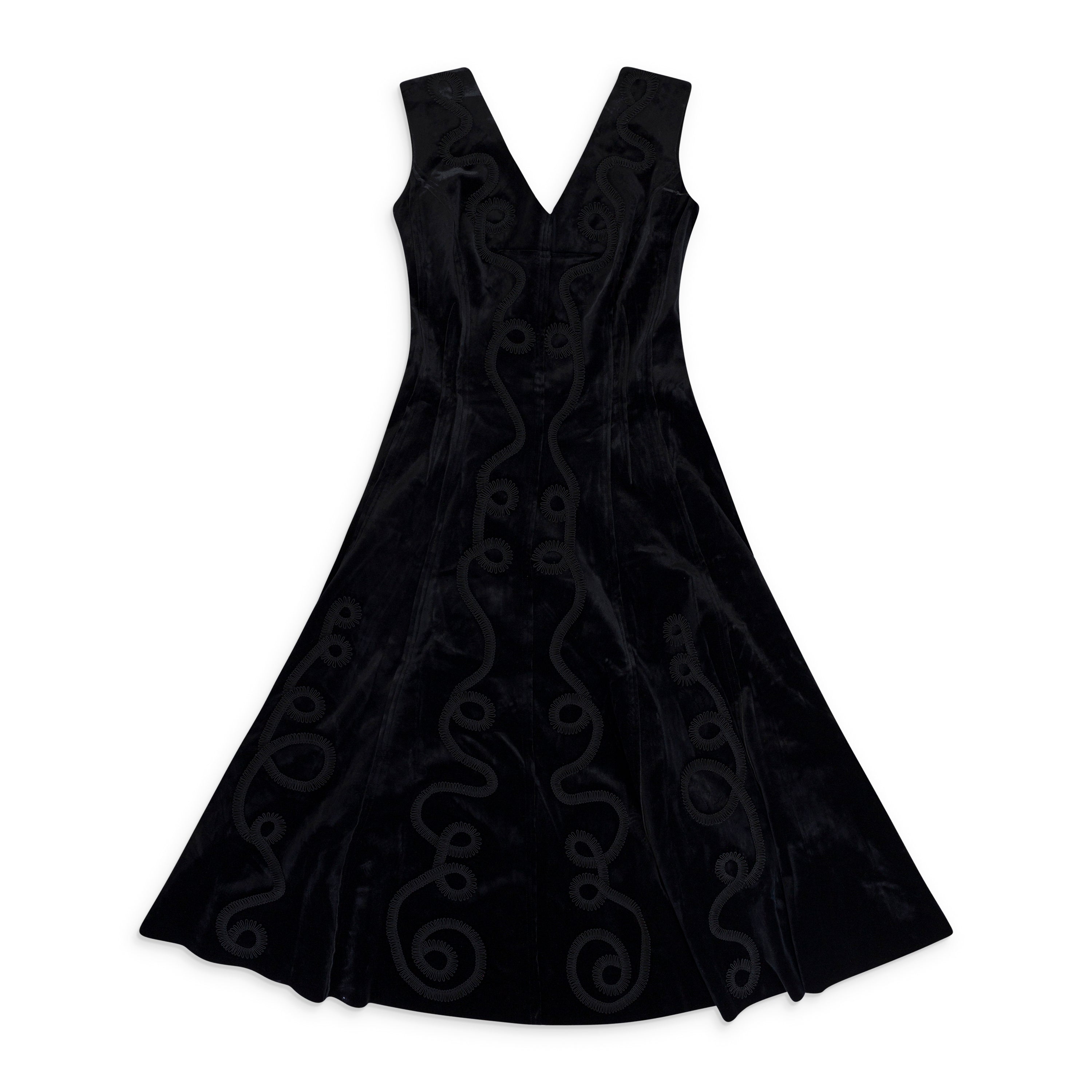 

Черное реверсивное платье Grace Day с пассементарией Norma Kamali