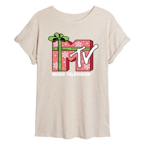 

Футболка размера «больше» от Juniors MTV Present Licensed Character, бежевый